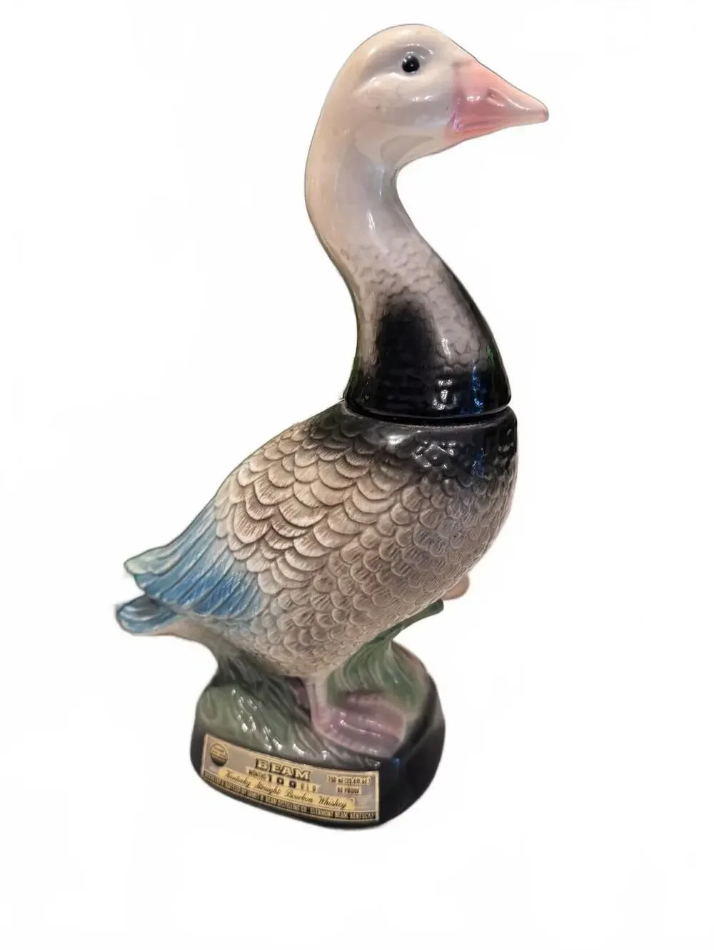 Vintage Beam 100 Months Old Kentucky Straight Bourbon Whiskey Goose Decanter